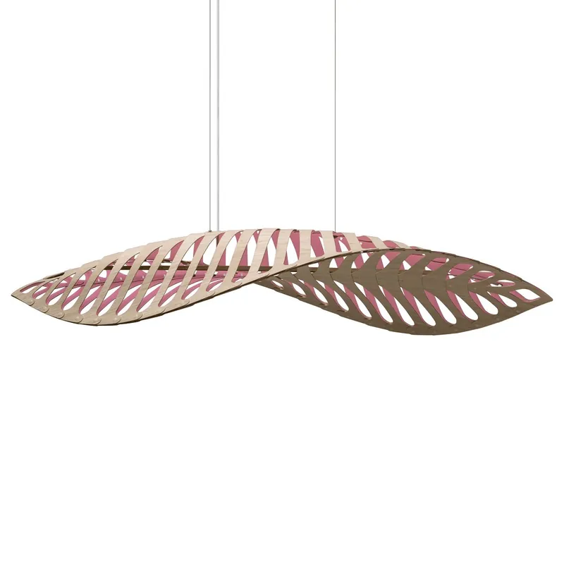 Sonderaktion David Trubridge Navicula large Pendelleuchte 100 cm pink