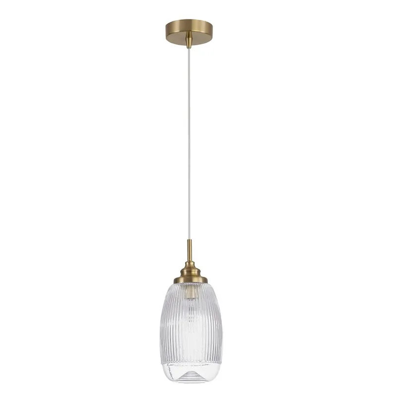 Nova Luce 9738212 MOND Pendelleuchte 1-flammig Gold Transparent E14 Finale Aktion