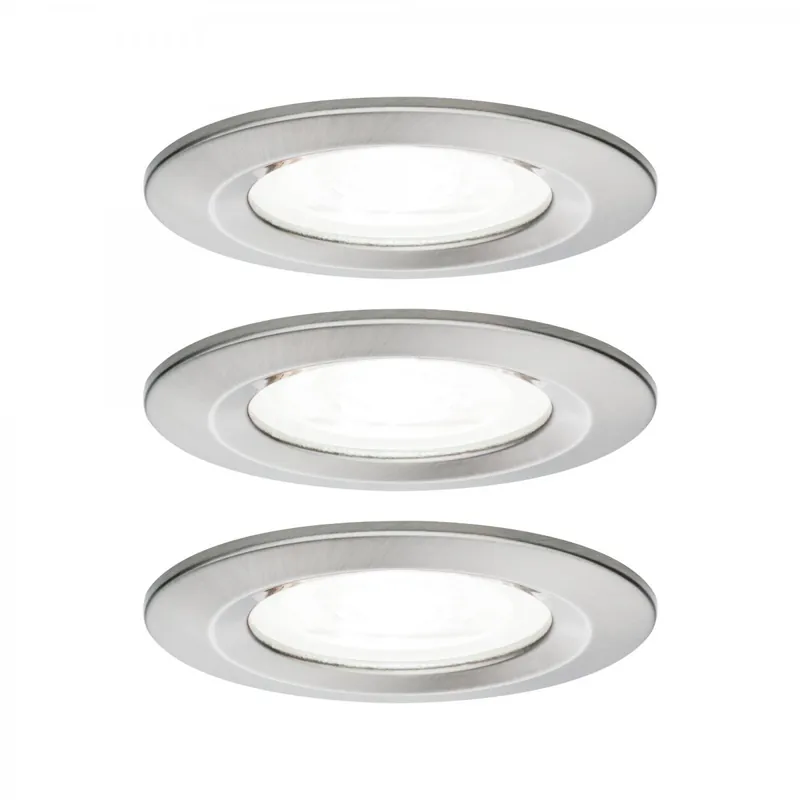 Paulmann No. 92979 LED Einbauleuchte Nova rund 3x6,5W GU10 Eisen 4000K IP44 Saisonangebot