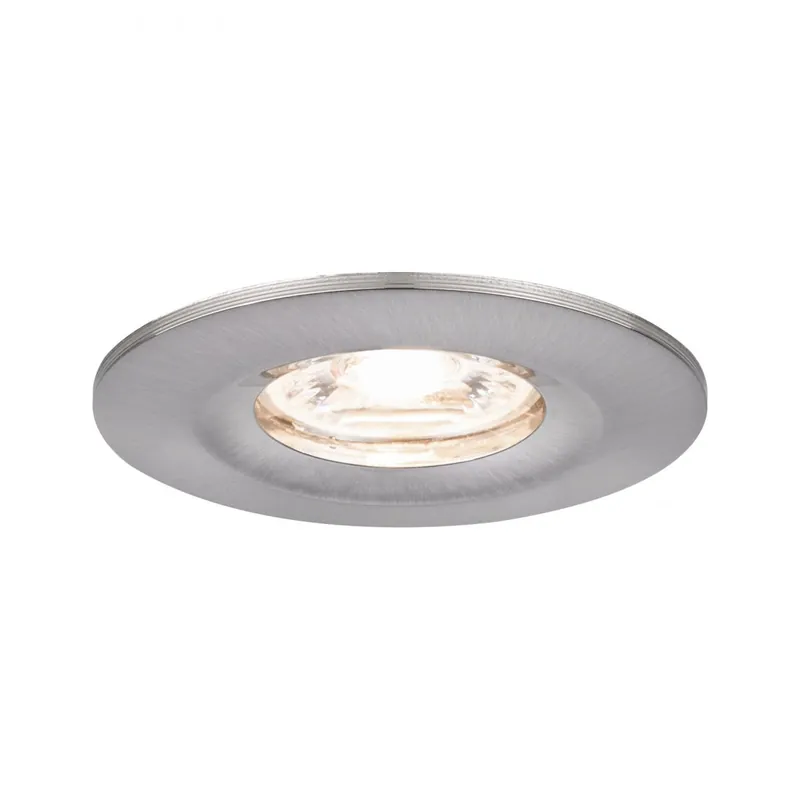 Sonderangebot Paulmann No. 94300 Einbauleuchte Nova mini starr IP44 4W 2.700K Eisen gebürstet 230V