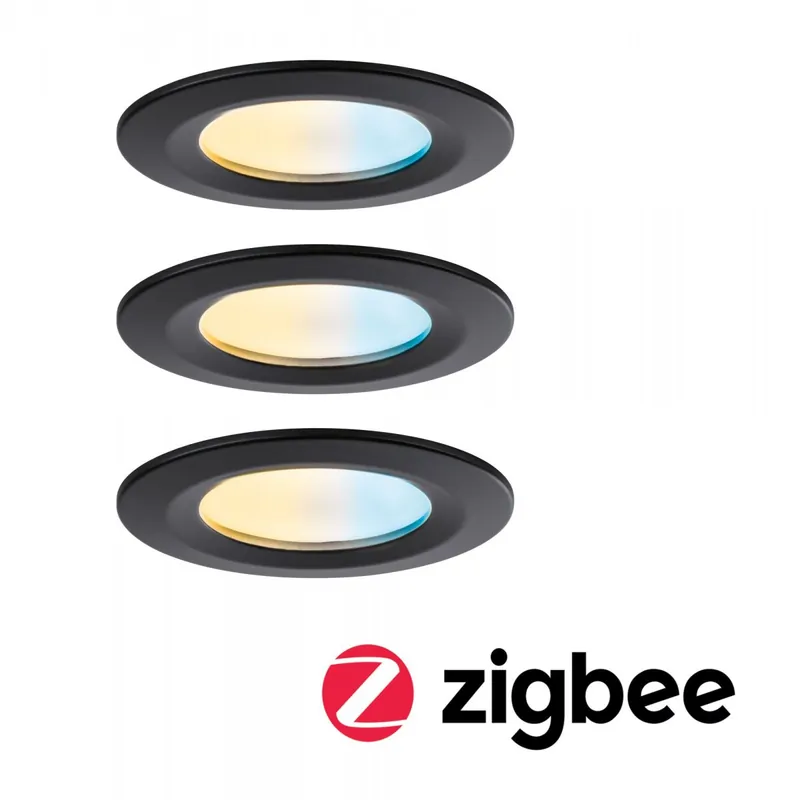Direkt Vom Hersteller Paulmann 92446 LED Einbauleuchte Nova Coin 3er-Set Zigbee Tunable White Schwarz matt IP44