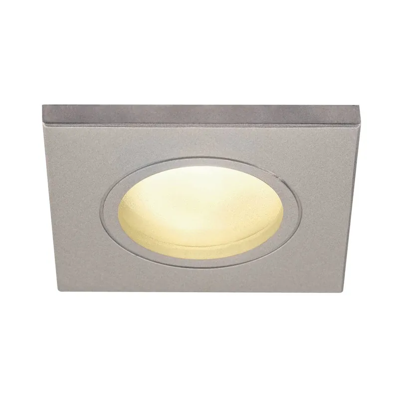 SLV No. 1001171 DOLIX OUT QPAR51 eckig silbergrau 230V GU10 IP65 Schneller Versand
