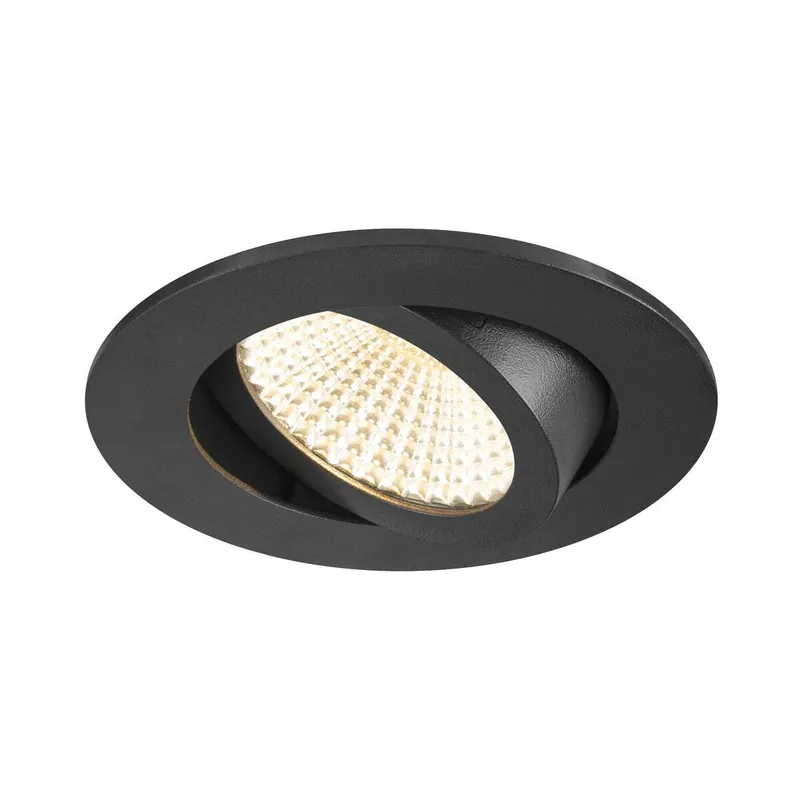 SLV 1007392 NEW TRIA® 68 Deckeneinbauleuchte 3000K 60° rund schwarz Geprüft