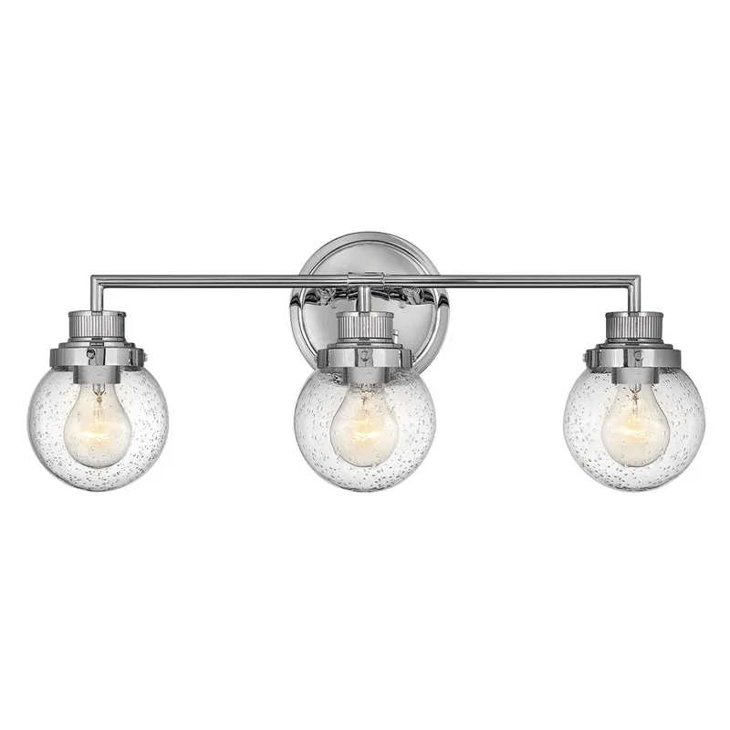Bestseller Elstead Poppy Wandleuchte 3-flammig Chrom E27 IP44