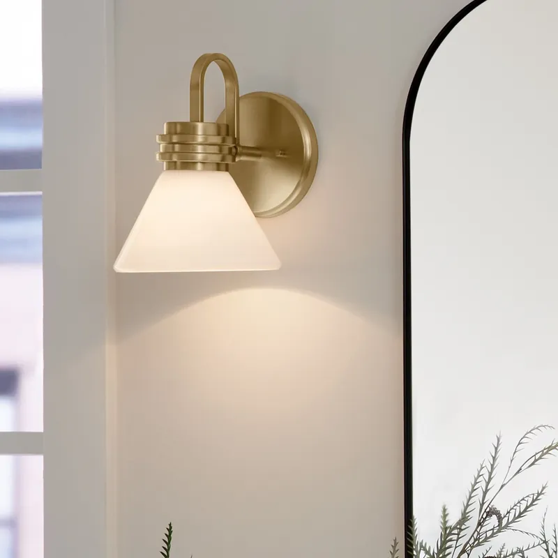 Billig Elstead Lighting Farum Wandleuchte 1-flammig Champagnerbronze IP44