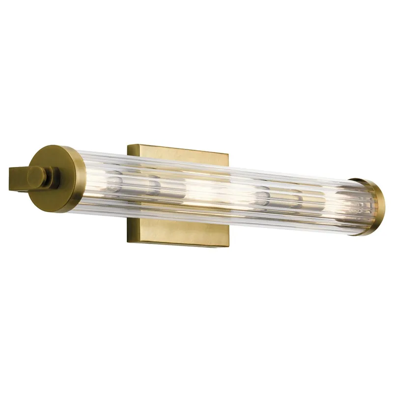 Elstead Lighting Azores Wandleuchte 4-Light Messing Klarglas 69cm IP44 Angebot