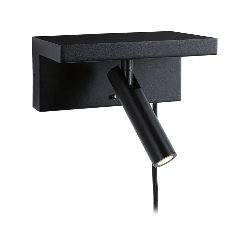 Neue Kollektion Paulmann 71107 LED Wandleuchte Jerik USB C 3000K 3-Step-Dim Schwarz