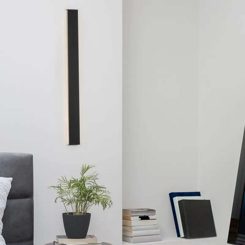 Nova Luce 9060913 SELINE LED Wandleuchte 3000K Schwarz 90cm Expressversand