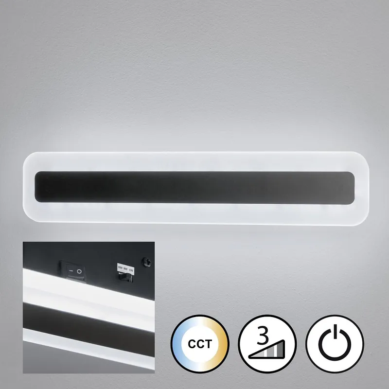 Wochenendangebot Fischer & Honsel 30527 LED Wandleuchte Streep sandschwarz CCT dimmbar
