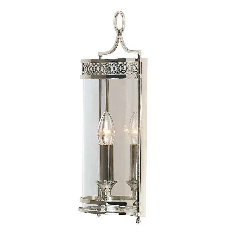 Bestpreis Elstead Lighting Guildhall 1-Light Wandleuchte Nickel poliert 1-flammig E14