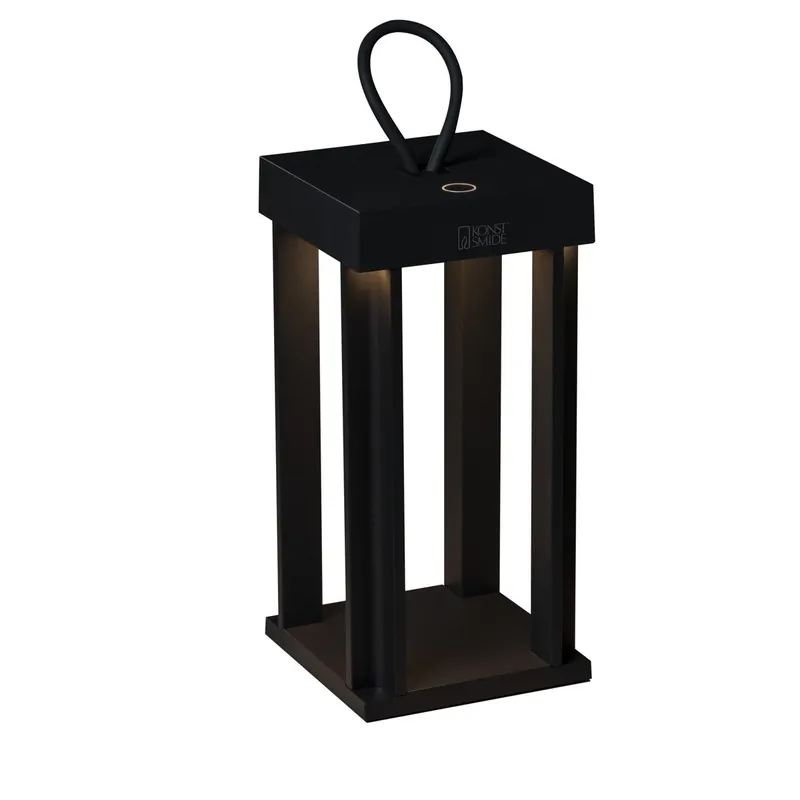 Neue Ware KONSTSMIDE 7819-750 USB Laterne Cannes schwarz 42cm dimmbar