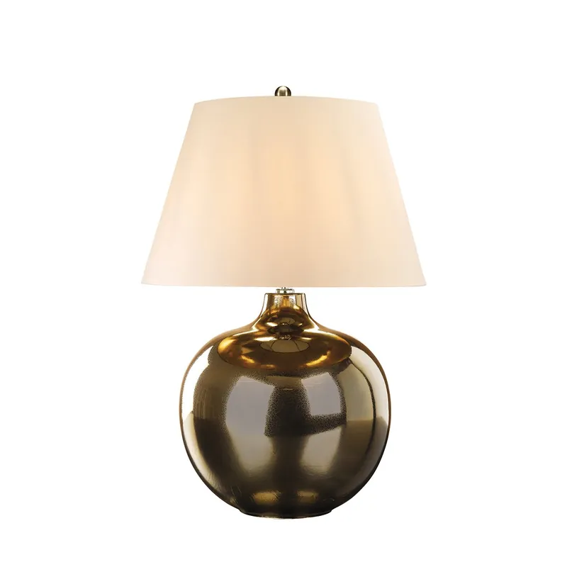 Sonderangebot Elstead Ottoman Tischleuchte bronze Lampenschirm elfenbeinfarben E27