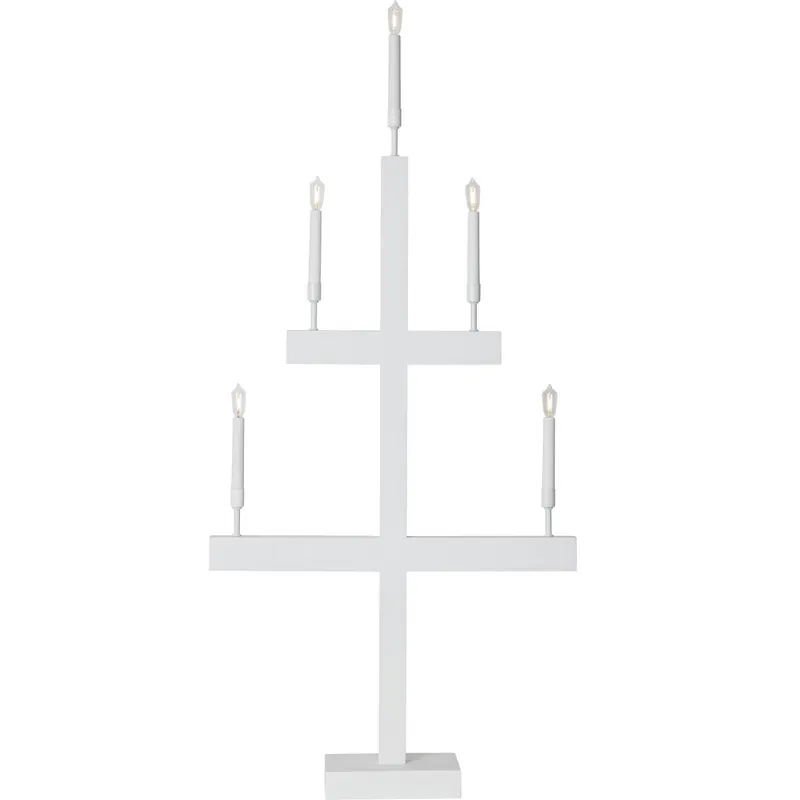 Star Trading LED-Fensterleuchter Storm No. 644-35 weiß 5-flammig 118x55cm Direktkauf