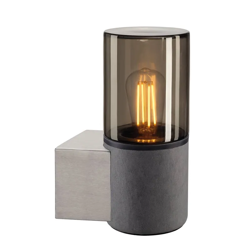 SLV No. 155752 LISENNE Wandleuchte Rauchglas E27 ohne Leuchtmittel Highlight