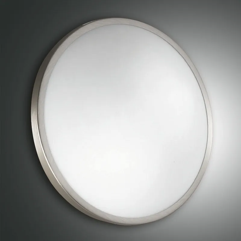 Begrenztes Angebot FABAS LUCE No. 3167-61-178 Deckenleuchte PLAZA LED D.30 IP41 nickel satiniert