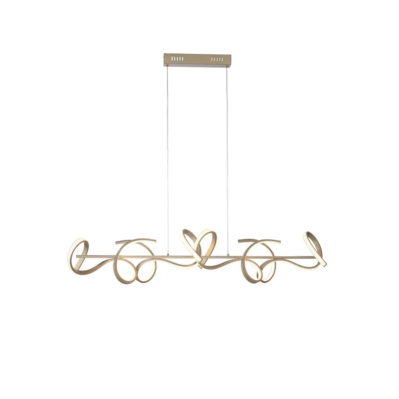 Jetzt Kaufen Leuchten Direkt 19033-60 LED Pendelleuchte Curls messing matt dimmbar