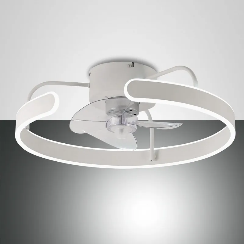 Top-Preis Fabas Luce 3710-65-102 Deckenleuchte Savoy Ventilator weiss dimmbar
