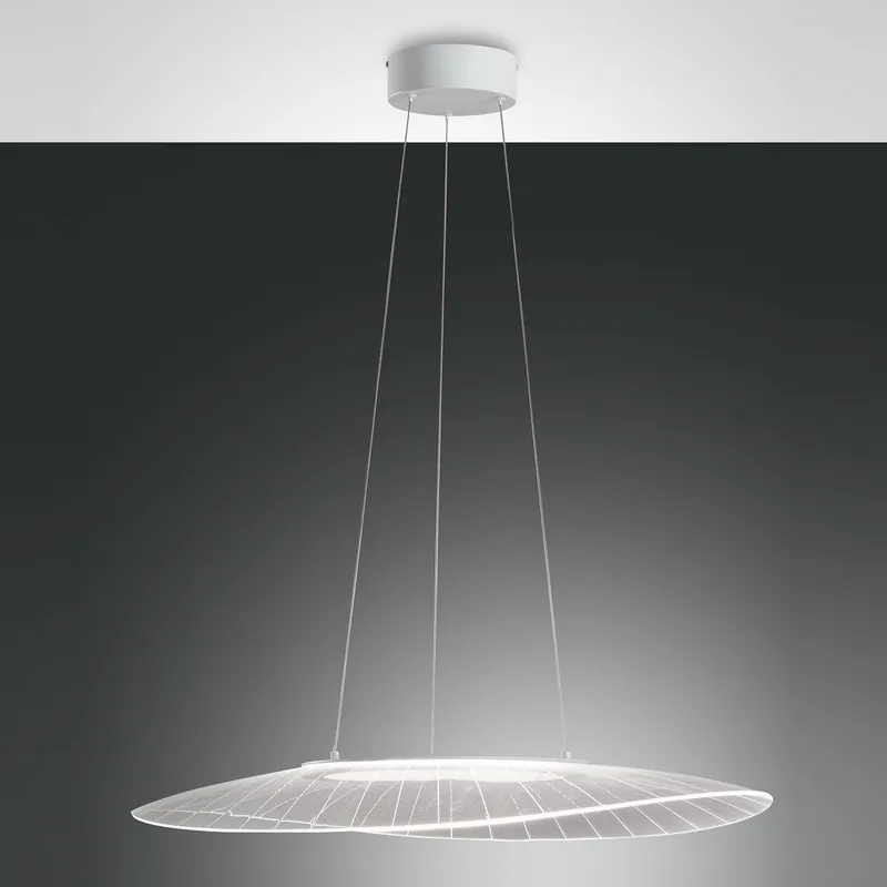 Versand Am Gleichen Tag FABAS LUCE No. 3625-45-102 LED-Pendelleuchte Vela 78x55cm Weiss