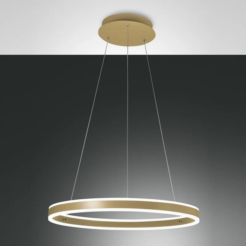 Schnäppchen Fabas Luce 3743-40-225 LED Pendelleuchte Palau goldfarben 60cm