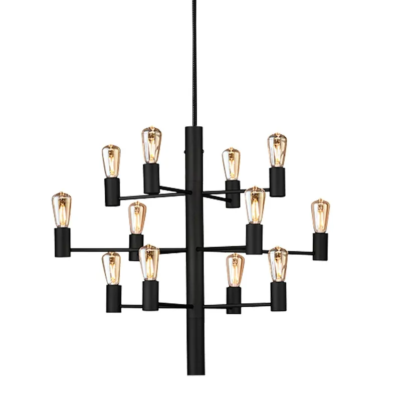 Herstal Manola Kronleuchter 12-flammig schwarz E14 Top-Seller