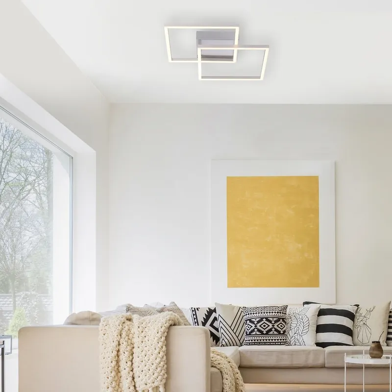 Leuchten Direkt 14002-55 Deckenleuchte Iven 2-flammig stahl Neu