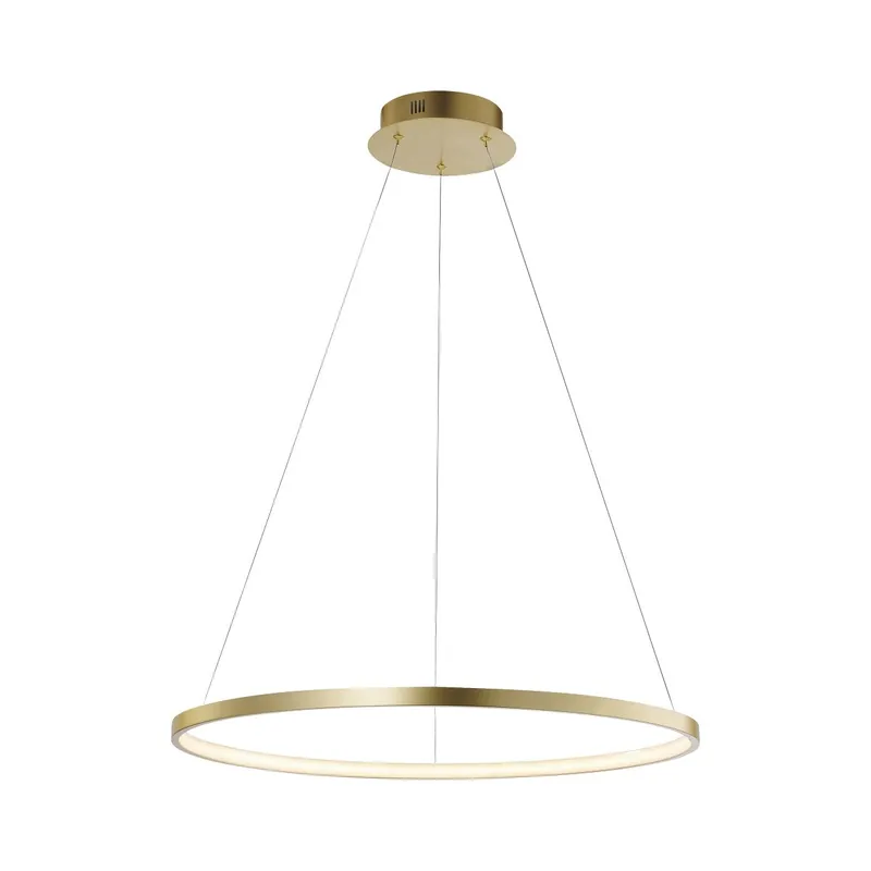 JUST LIGHT 11524-12 LED Pendelleuchte Circle 60cm 3000K Gold Preisreduziert