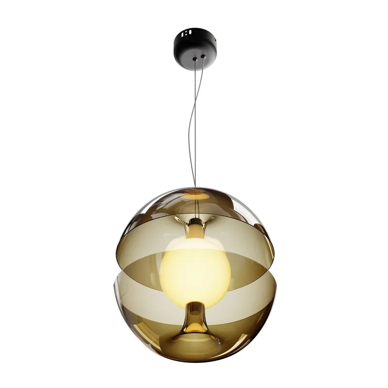 Maytoni Pendelleuchte Rebel schwarz 3000K Glas gold bersteinfarben Finale Aktion