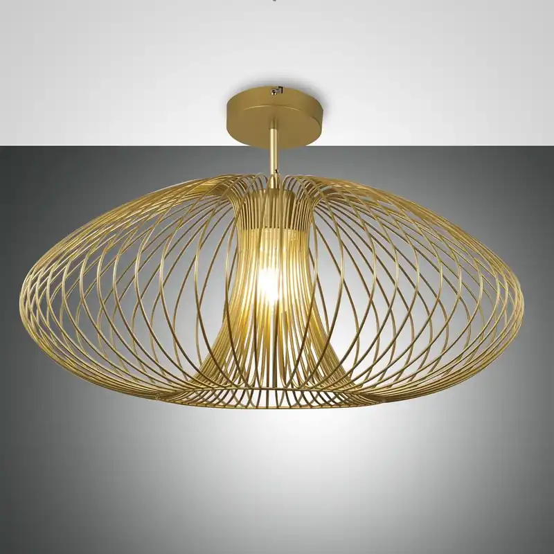 Fabas Luce 3706-65-225 Deckenleuchte Fassa 60cm gold E27 Günstig