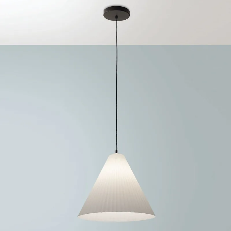 Fabas Luce 3758-40-102 Pendelleuchte Cone weiss 32cm E27 Knallerangebot