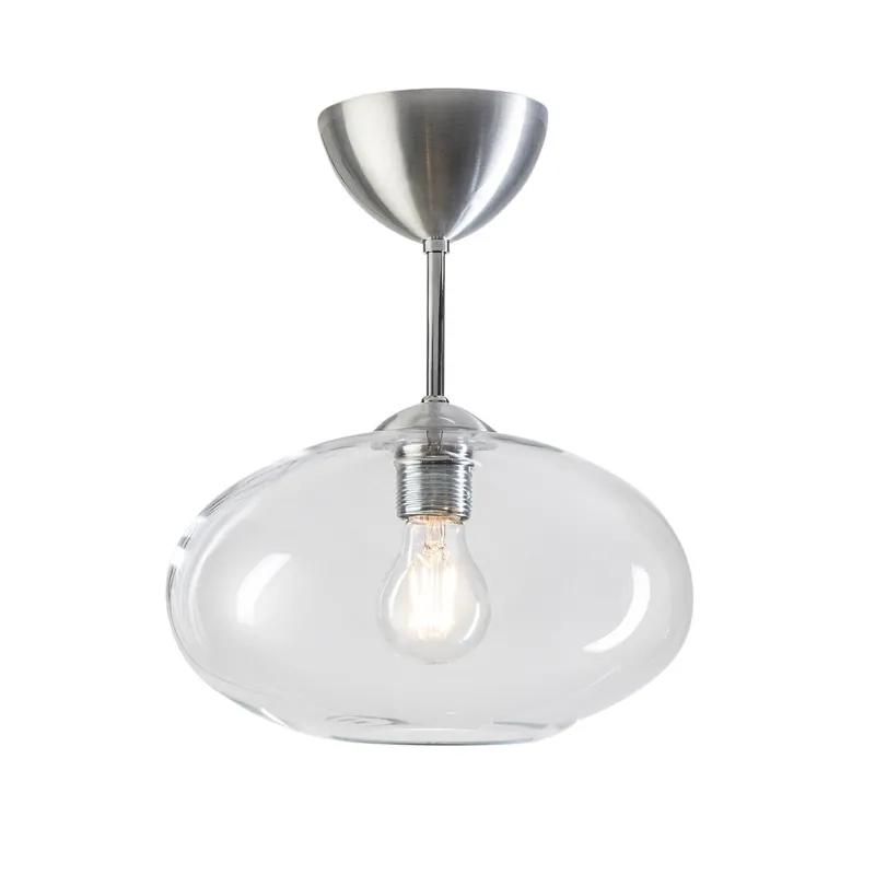 Belid Bullo Deckenleuchte 270mm aluminium Glas klar E27 Neue Kollektion