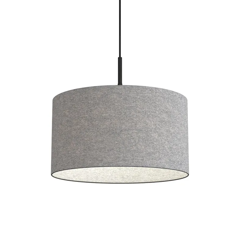 BELID Leuchten 1668742 Pendelleuchte Wolle grau 40cm Bestpreis