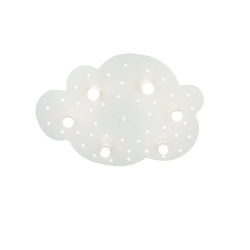 Elobra No. 125922 Deckenleuchte Wolke 6-flammig, Weiß Top-Preis