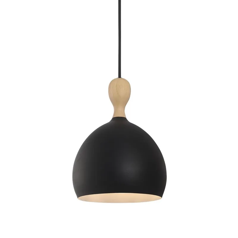 Halo Design 742875 Pendelleuchte Dueodde Metall E27 schwarz 18cm Neu Im Sortiment