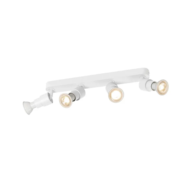 Abverkauf SLV 1008238 PURI 2.0 Basic Wand- und Deckenleuchte long 4-flammig ohne Schirm weiß GU10