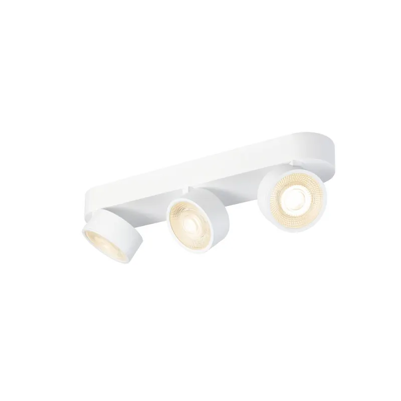 Versand Am Gleichen Tag SLV 1010272 KALU 2.0 Wand-und Deckenaufbauleuchte 2700K 3-flammig weiß
