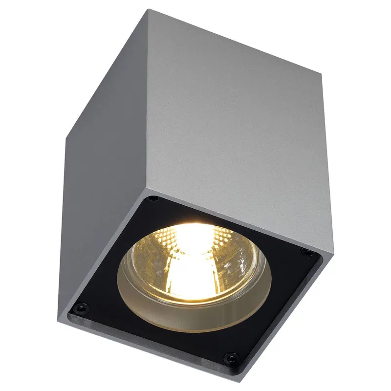 Geprüft SLV No. 151514 ALTRA DICE Deckenleuchte CL-1 eckig silbergrau schwarz GU10 max. 35W