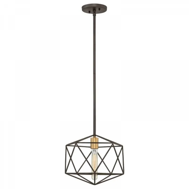 Elstead Lighting Astrid 1-Light Pendelleuchte 1-flammig Bronze Schwarz E27 Schneller Versand