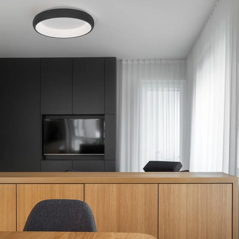 Nova Luce 8105616 ALBI LED Deckenleuchte 1-flammig 3000K Schwarz 41cm Letzte Chance