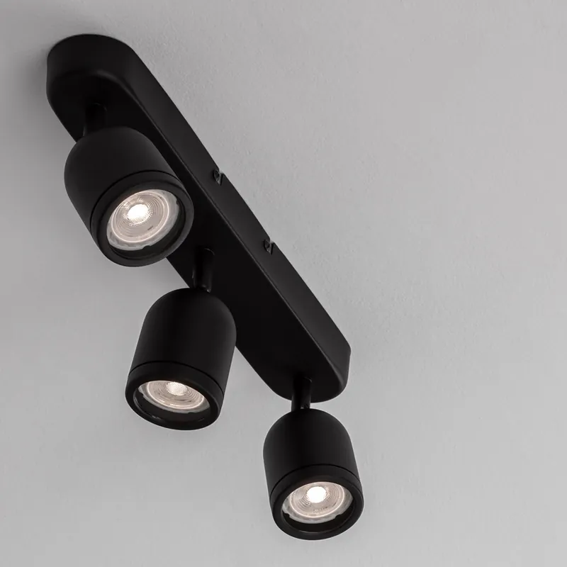 Online Kaufen Nova Luce 9555817 ORSON Deckenleuchte 3-flammig Schwarz GU10