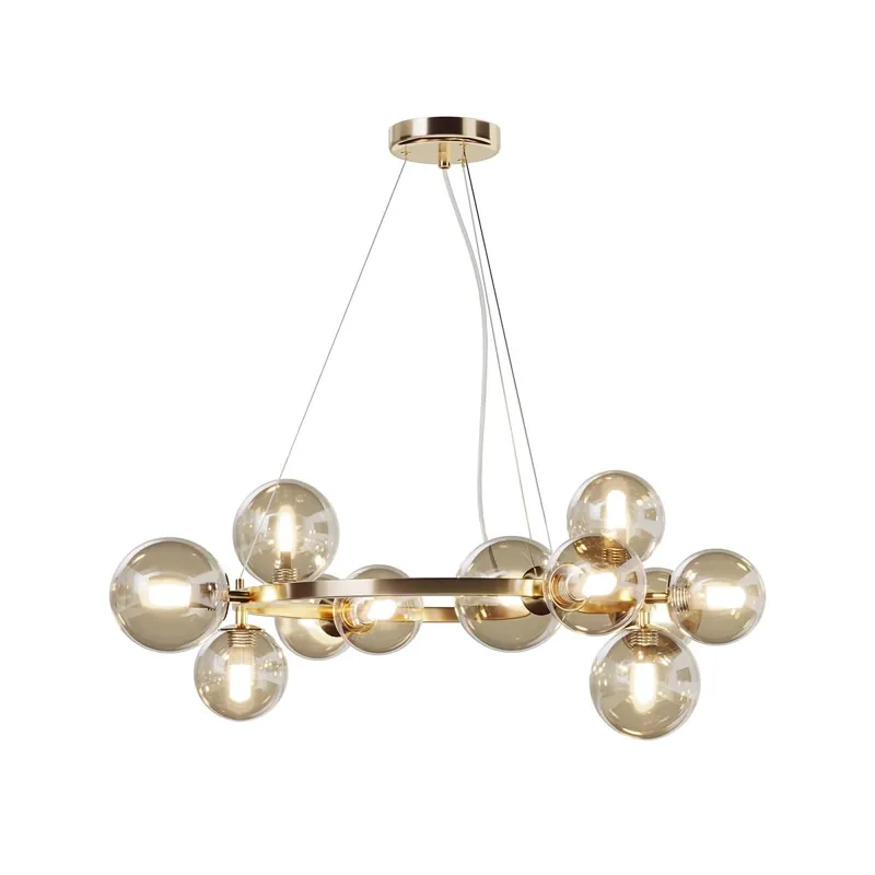 Maytoni Pendelleuchte Dallas 11-flammig gold cognac Expressversand