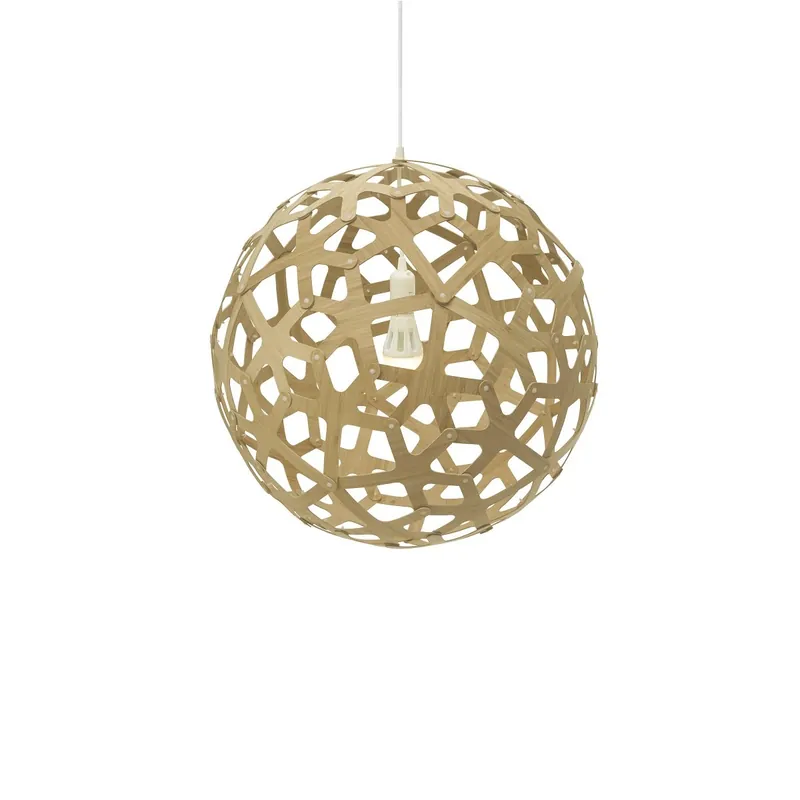 Abverkauf David Trubridge Coral Pendelleuchte Ø 60cm bambus