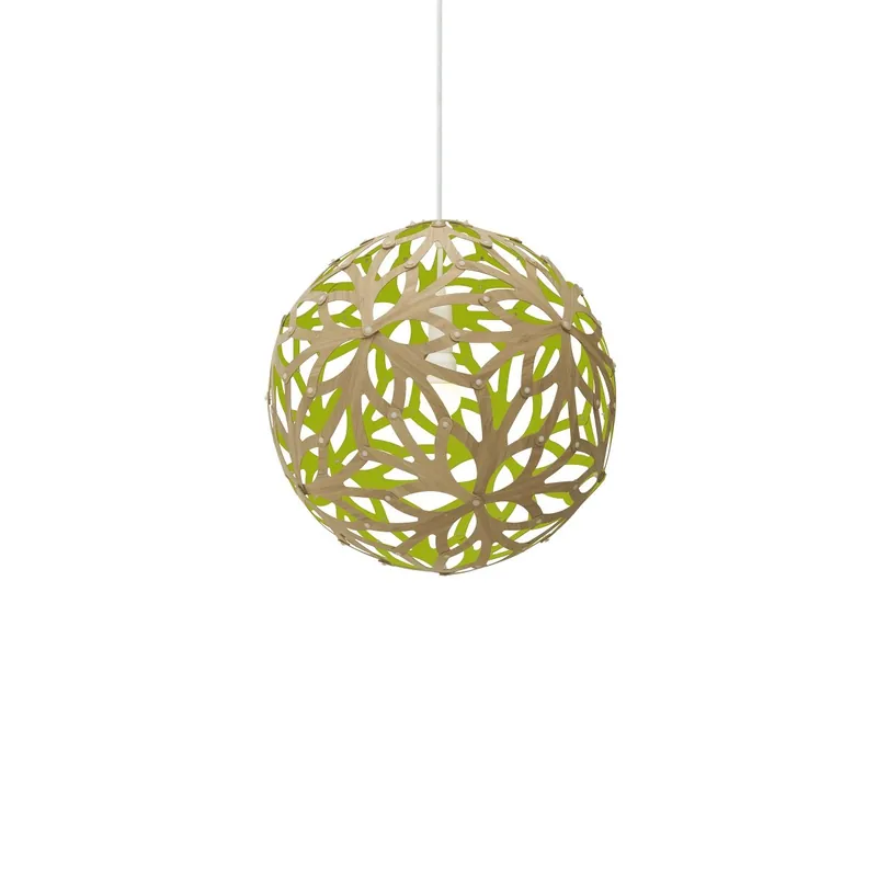 David Trubridge Floral Pendelleuchte Ø 40cm limette Schneller Versand