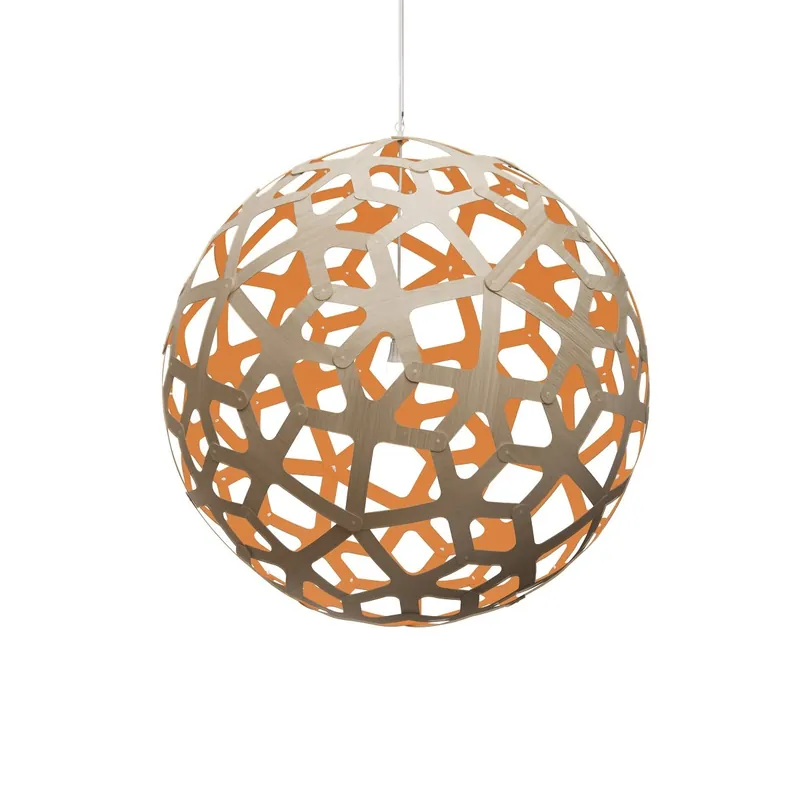Billig David Trubridge Coral Pendelleuchte Ø 100cm orange