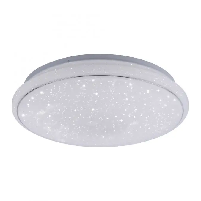 LED-Deckenleuchte, Smart Home fähig, RGB+W, Kristalloptik, Fernbedienung, CCT Geprüft