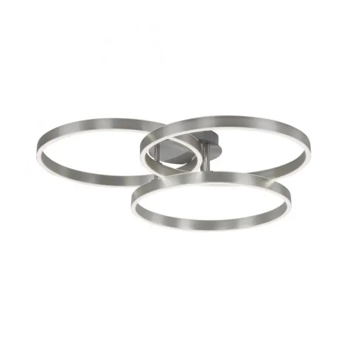 Garantierte Lieferung LED Deckenleuchte silberfarbig rund dimmbar CCT Memoryfunktion