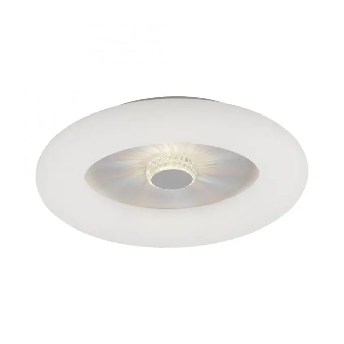 Kracherpreis LED Deckenleuchte weiß rund 50x50 Kristalleffekte dimmbar steuerbar CCT