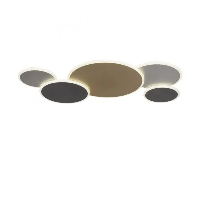 Markenware Paul Neuhaus LED Deckenleuchte Q-PIATO mehrfarbig 5 flammig rund Smart Home