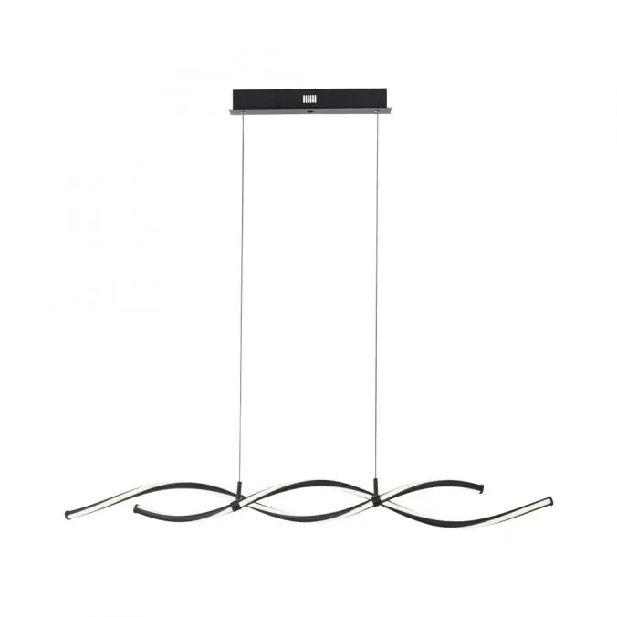 Rabatt LED Pendelleuchte schwarz dimmbar per Fernbedienung Memoryfunktion CCT