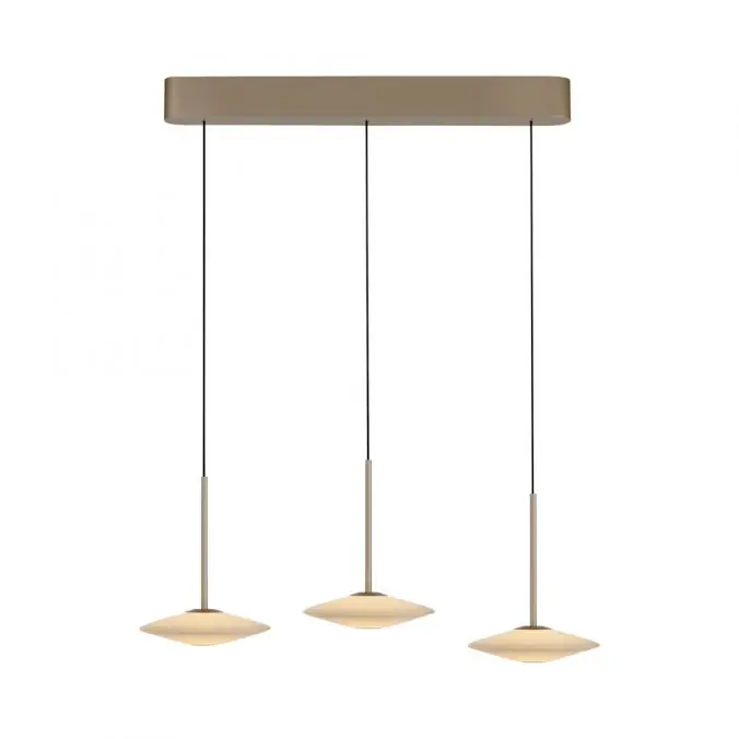 Neuheit LED Pendelleuchte ELIPSA, bronce, Tronicdimmer, Comfort-Lift