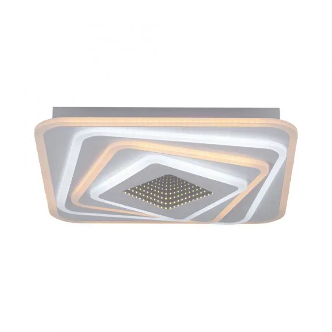 Neu JUST LIGHT LED Deckenleuchte AKIRA weiss Tunneleffekt quadratisch